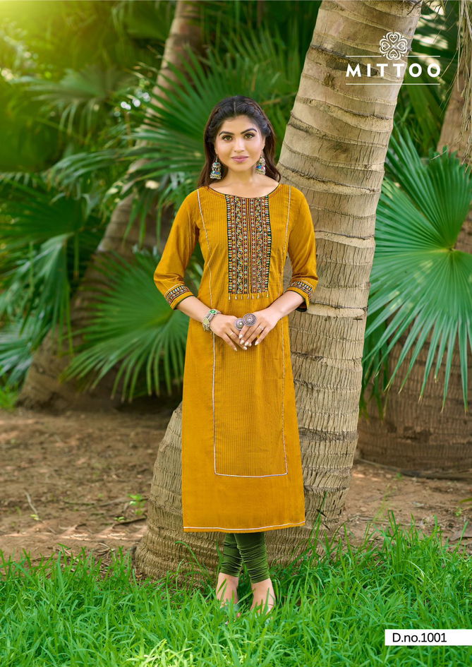 Mahika By Mittoo Viscose Weaving Designer Kurtis Wholesale Shop In Surat